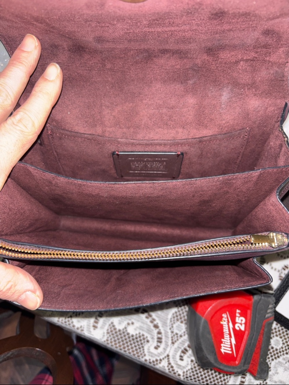 Coach Klare snake print red & brown - Picture 7 of 12